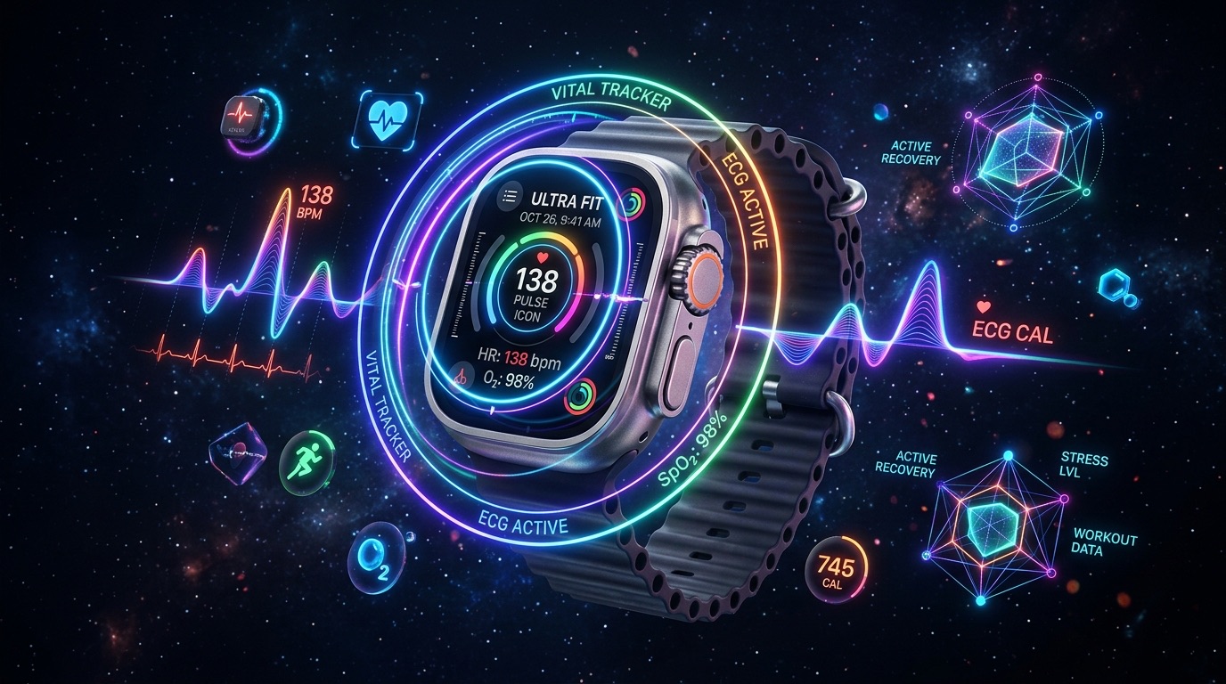 Hexvault running on an Apple Watch, showing its tool gallery